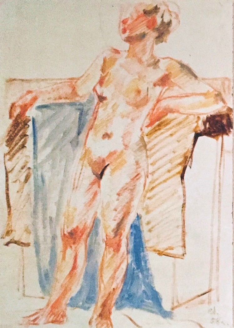 “Nõjatuv akt”, 1958