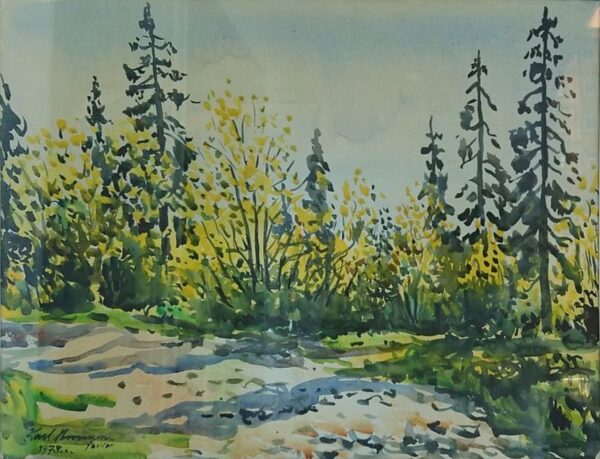 BURMAN, Karl Jr Eesti Kunst Akvarell Akvarell Loodus Eesti klassikud