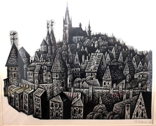 EELMA, Herald Eesti Kunst Graafika Linool Linnavaade Eesti klassikud