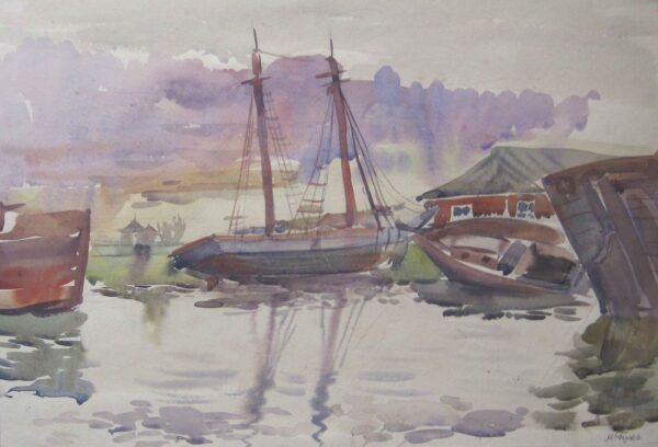 FUKS, Margarethe Eesti Kunst Akvarell Akvarell Meri Eesti kunst