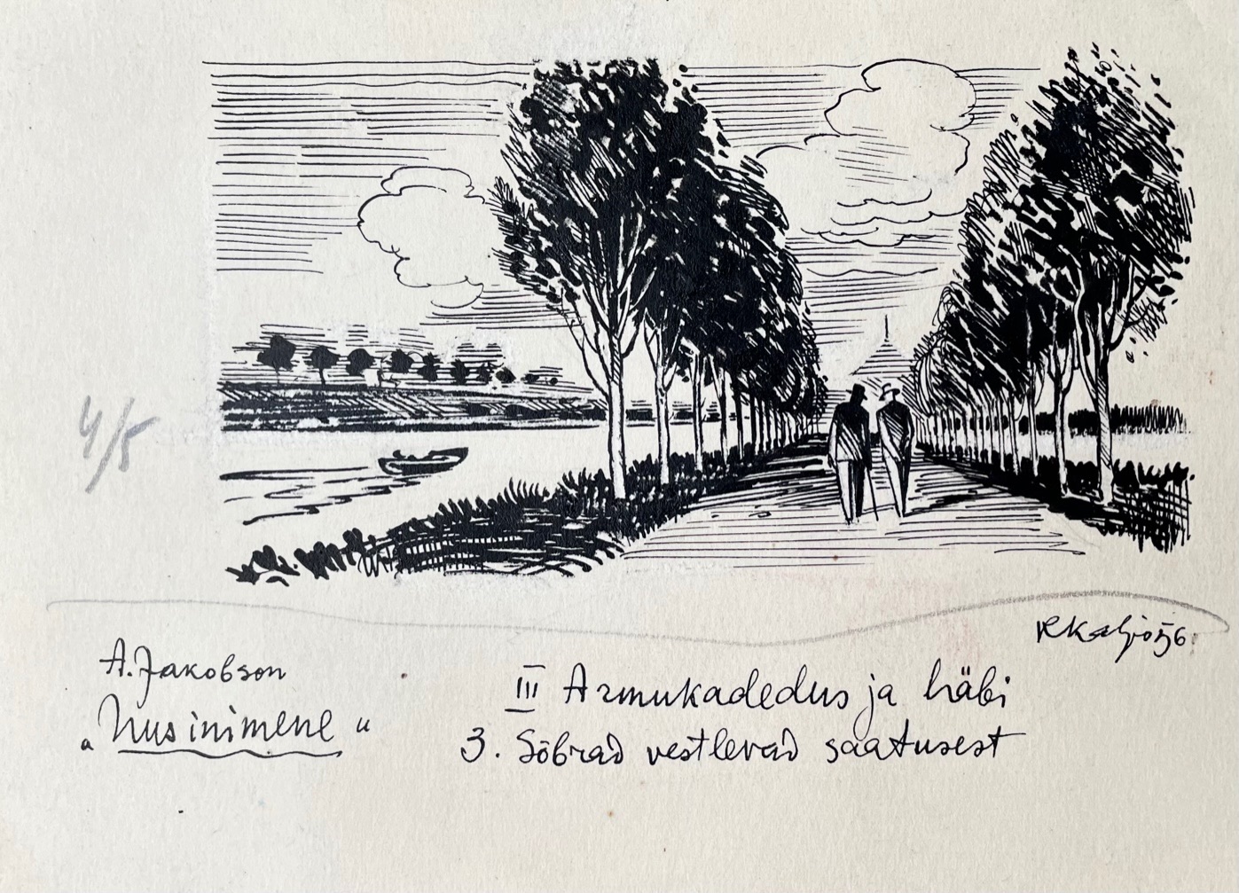 Illustratsioon raamatule “Uus inimene”, 1956