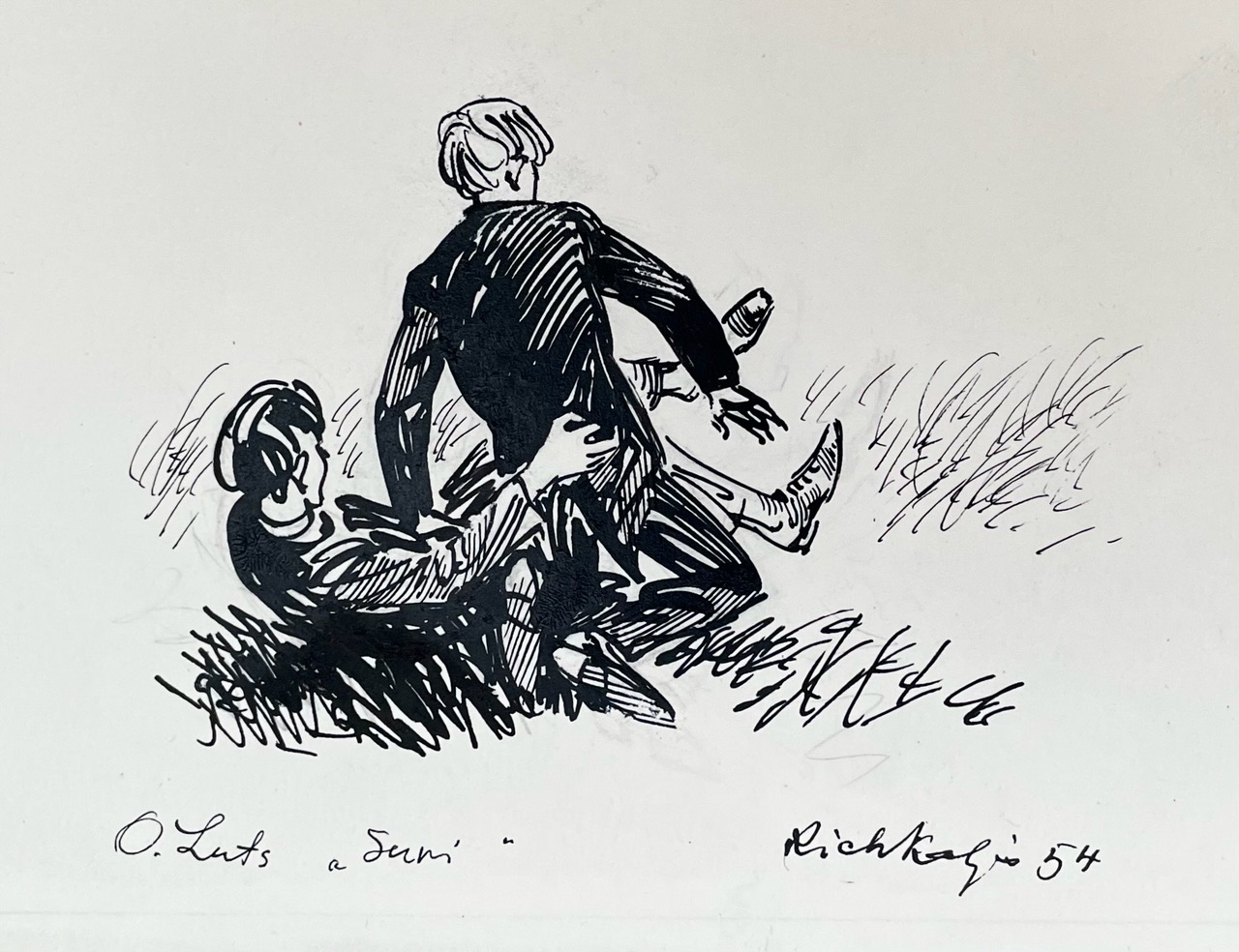 Kavand raamatule “Suvi”, 1954