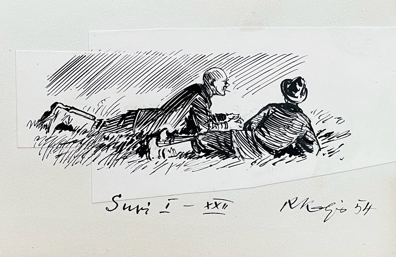 Kavand raamatule “Suvi”, 1954