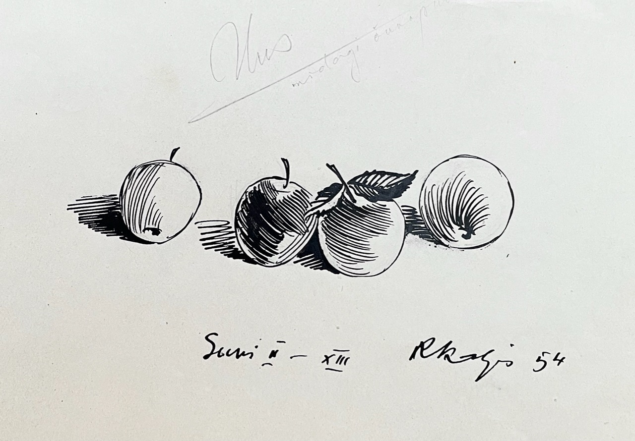 Kavand raamatule “Suvi”, 1954