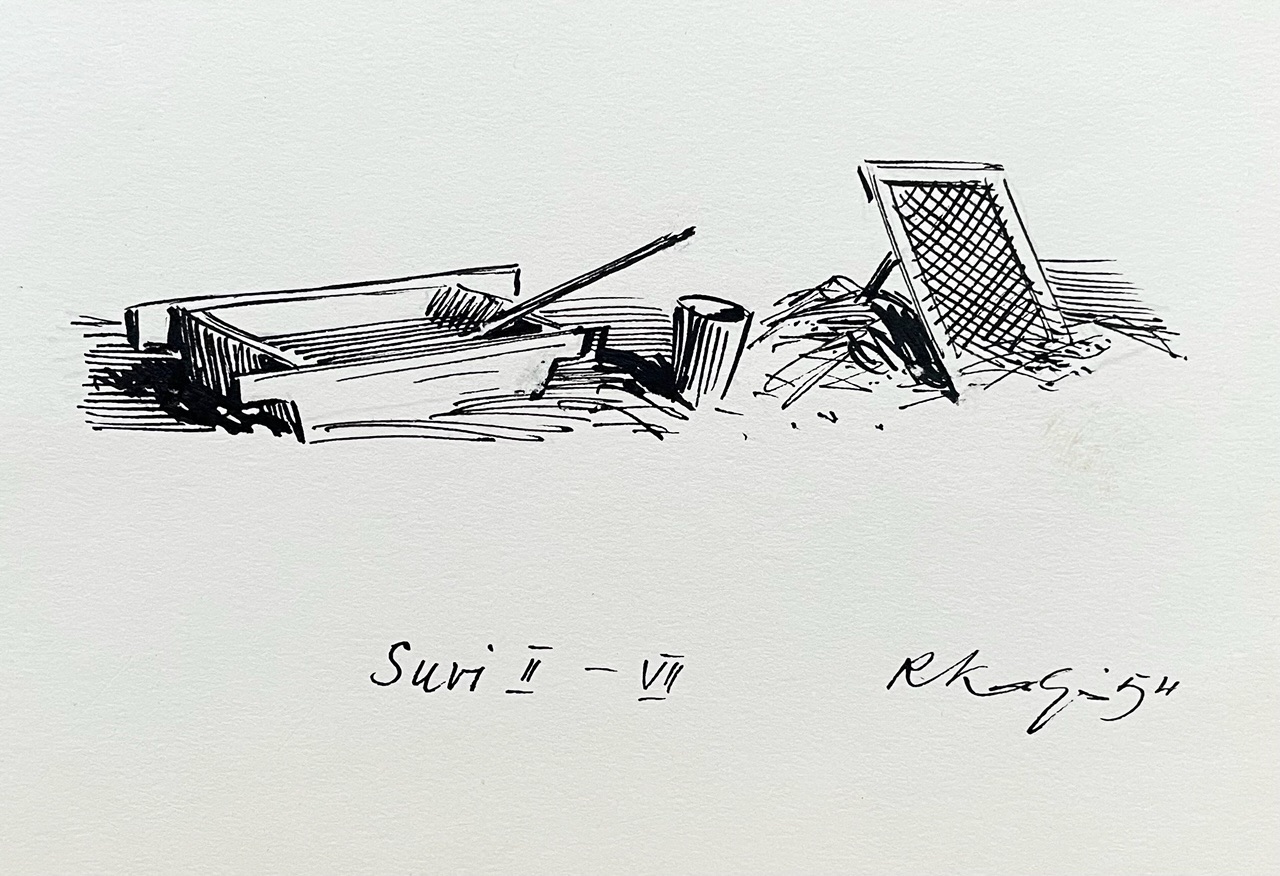 Kavand raamatule “Suvi”, 1954