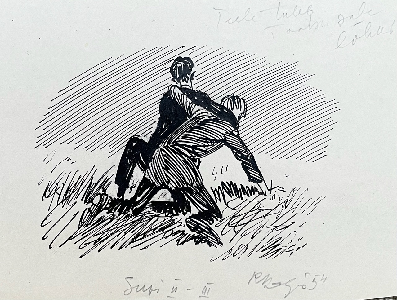 Kavand raamatule “Suvi”, 1954