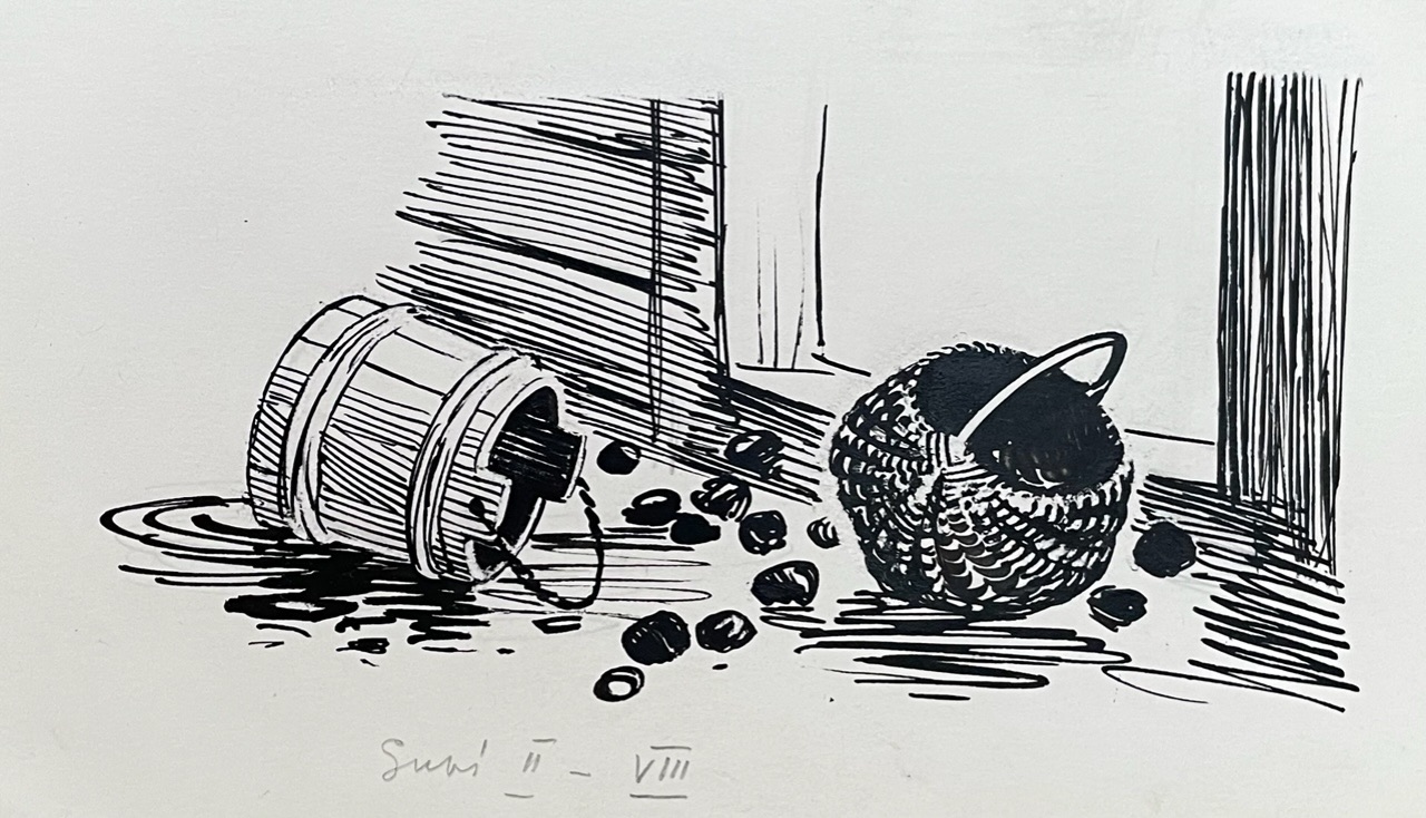 Kavand raamatule “Suvi”, 1954