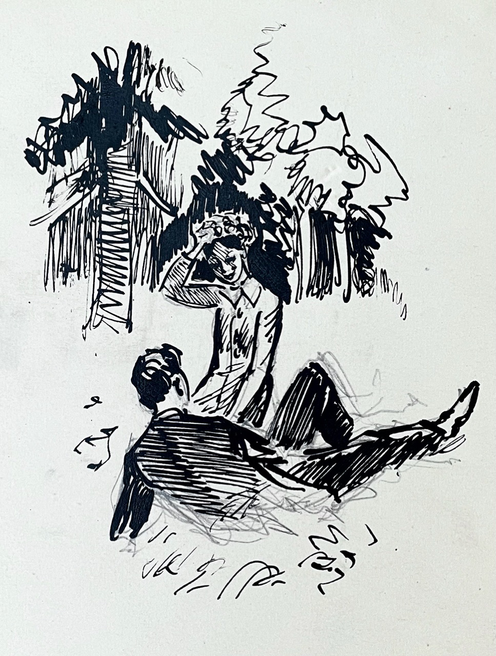 Kavand raamatule “Suvi”, 1954