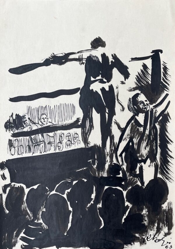 KALJO, Richard Eesti Kunst Joonistus / pastell Tušš Sport Pallas