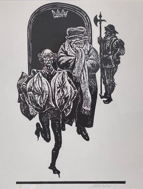 KEEREND, Avo Eesti Kunst Graafika Linool Illustratsioon Eesti klassikud