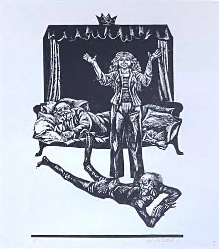 Illustratsioon raamatule "Kuningal on külm", 1977