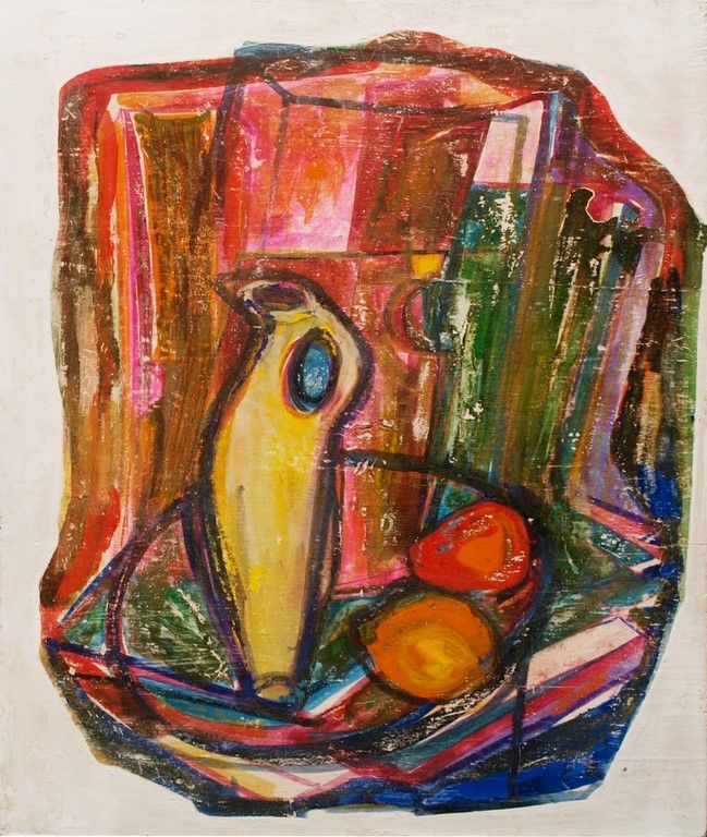 “Natüürmort kannu ja puuviljadega”