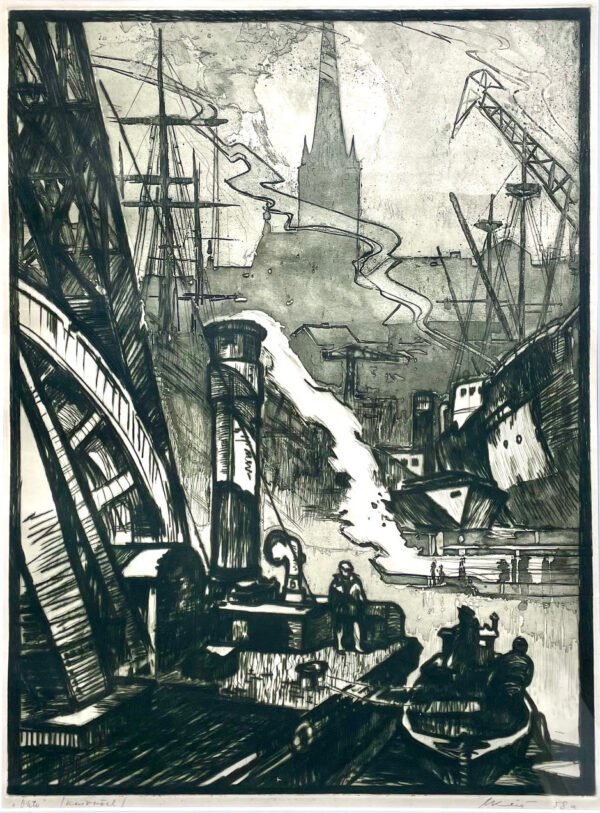 KÜTT, Allex Eesti Kunst Graafika Kuivnõel Linnavaade Eesti klassikud