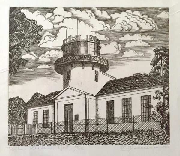 LAANEMAA, Tõnis Eesti Kunst Graafika Ofort Linnavaade Eesti kunst