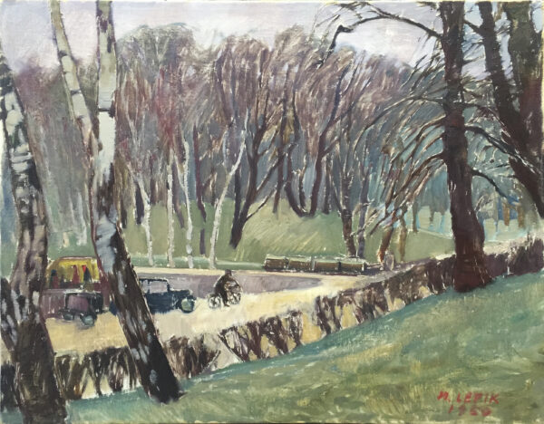 LEPIK, Hugo Eesti Kunst Maal Õlimaal Linnavaade Väliseesti kunst