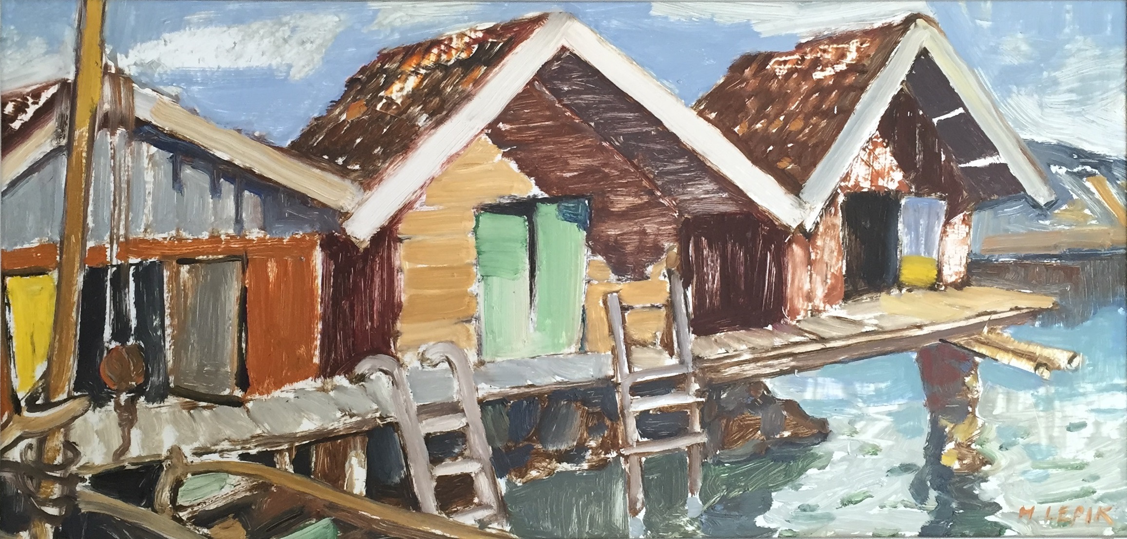 LEPIK, Hugo Eesti Kunst Maal Õlimaal Meri Väliseesti kunst