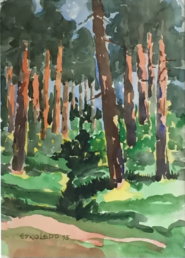 LEPP, Esko Eesti Kunst Akvarell Akvarell Loodus Eesti klassikud