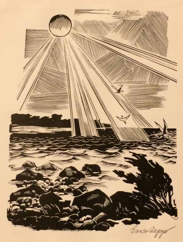 LEPP, Esko Eesti Kunst Graafika Linool Meri Eesti kunst