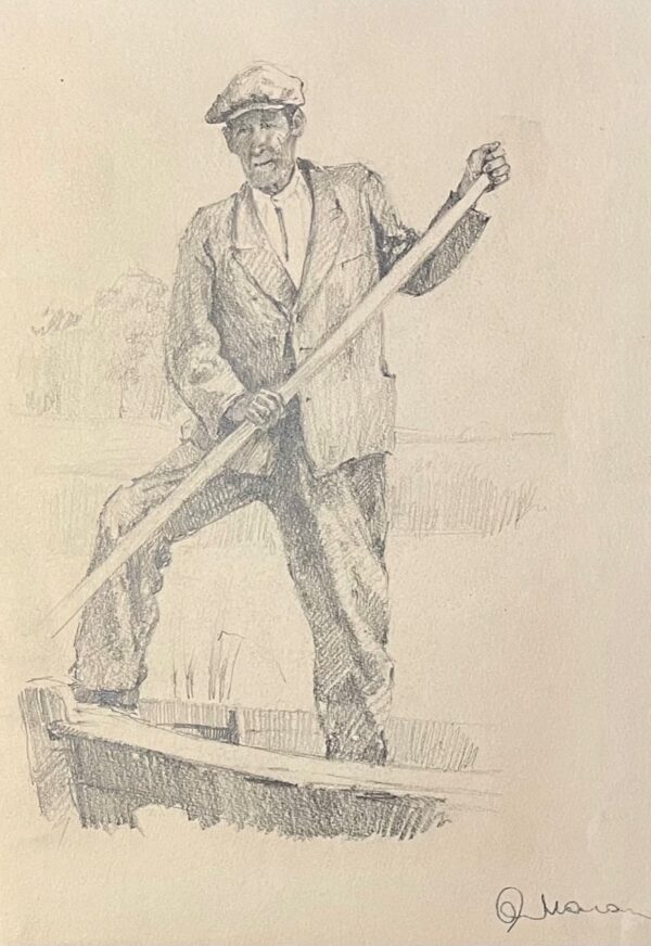 MARAN, Olav Eesti Kunst Joonistus / pastell Pliiats Inimesed Eesti klassikud