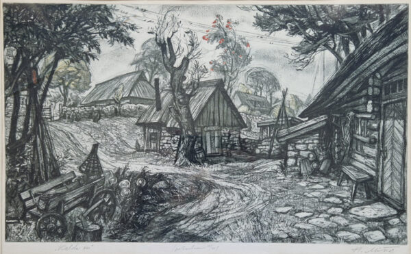 MITT, Hugo Eesti Kunst Graafika Pehmelakk Talumotiiv Eesti klassikud