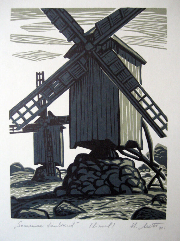 MITT, Hugo Eesti Kunst Graafika Linool Talumotiiv Eesti klassikud