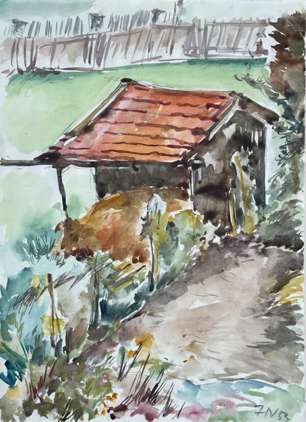 NAHA, Johann Eesti Kunst Akvarell Akvarell Reisimuljed Väliseesti kunst