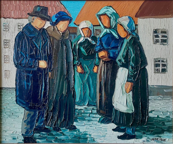 NINEMAE, Boris Eesti Kunst Maal Õlimaal Inimesed Väliseesti kunst