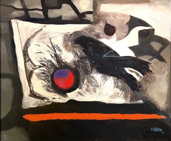 OHAKAS, Valdur Eesti Kunst Maal Õli Abstraktne