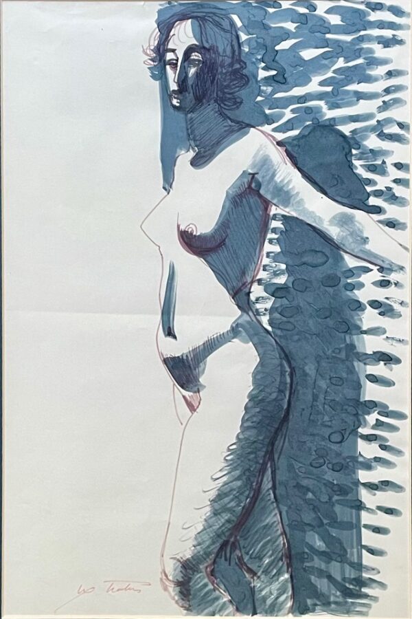 OHAKAS, Valdur Eesti Kunst Akvarell Akvarell, segatehnika Akt Eesti klassikud