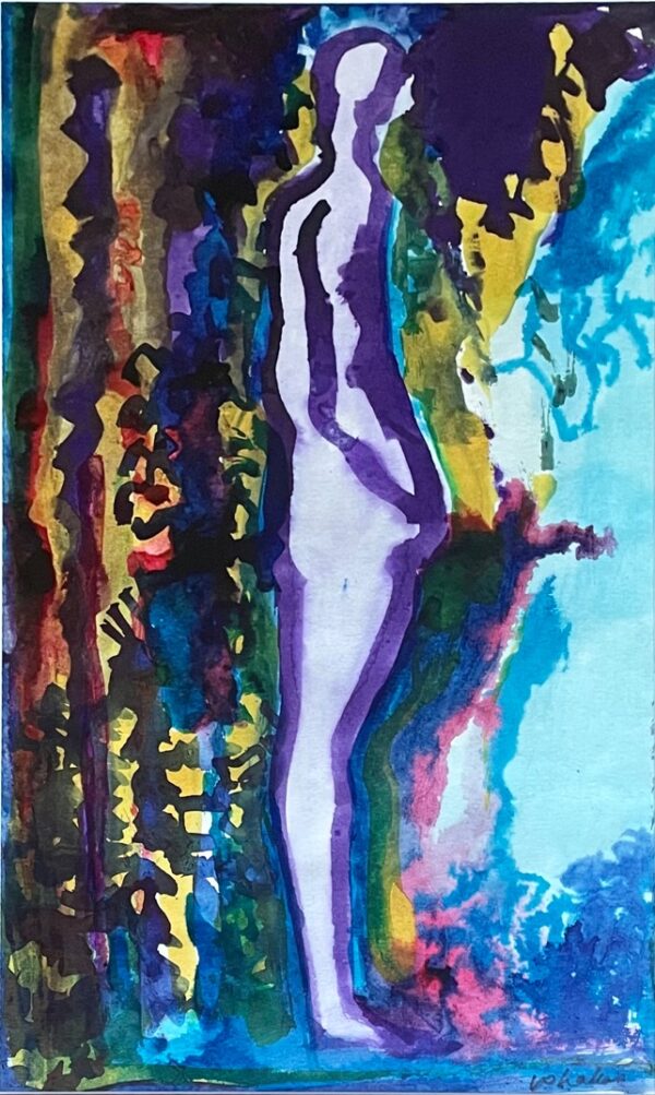 OHAKAS, Valdur Eesti Kunst Akvarell Akvarell Akt Eesti klassikud