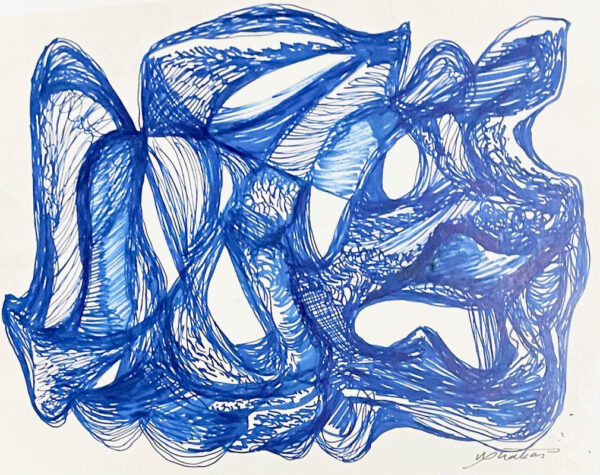 OHAKAS, Valdur Eesti Kunst Joonistus / pastell Viltpliiats Abstraktsionism Eesti klassikud