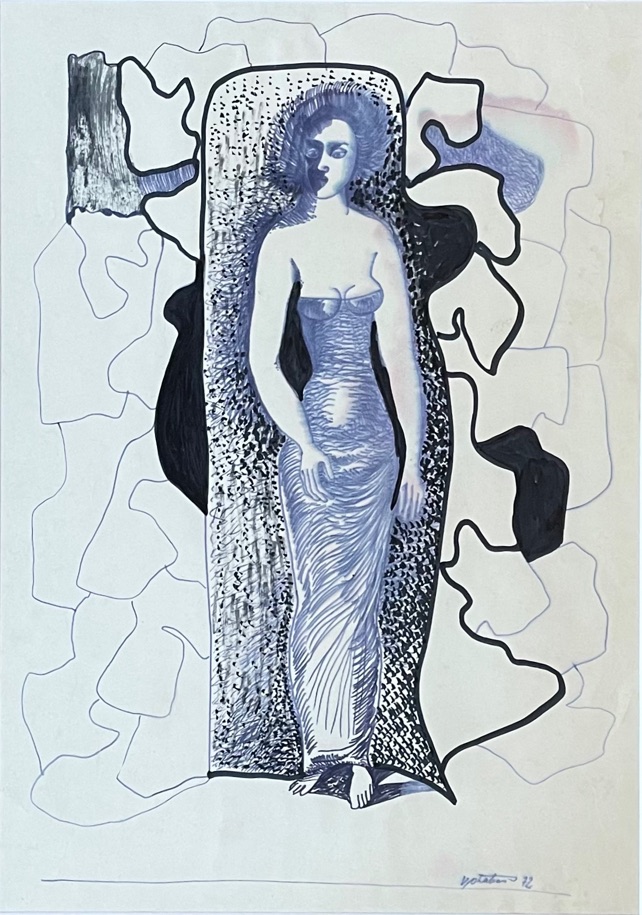 “Paljasjalgne daam õhtukleidis”, 1972