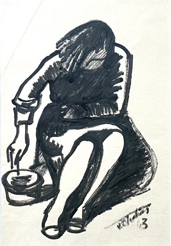 “Naine toitu segamas”, 1963