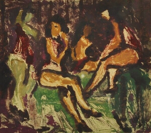 OHAKAS, Valdur Eesti Kunst Graafika Monotüüpia Ekspressionism Eesti klassikud