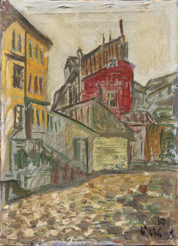 PAAS, Otto Eesti Kunst Maal Õlimaal Linnavaade Väliseesti kunst