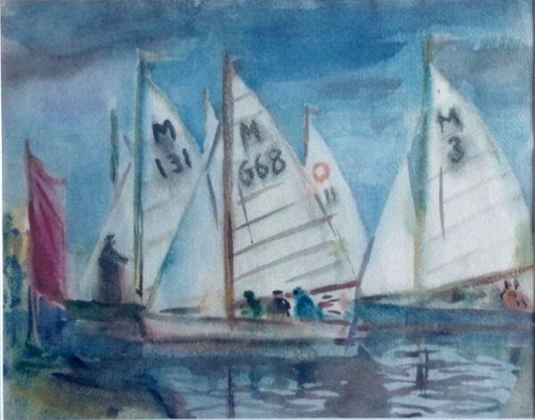 PAVEL, Louis Eesti Kunst Akvarell Akvarell Meri Eesti klassikud