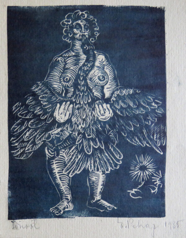 PEHAP, Erich Eesti Kunst Graafika Linool Akt Väliseesti kunst