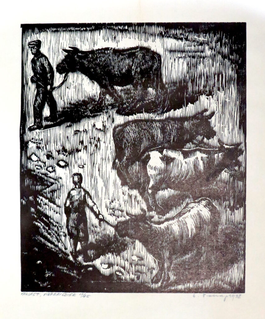 "Lehmakarjused. Väljast", 1938