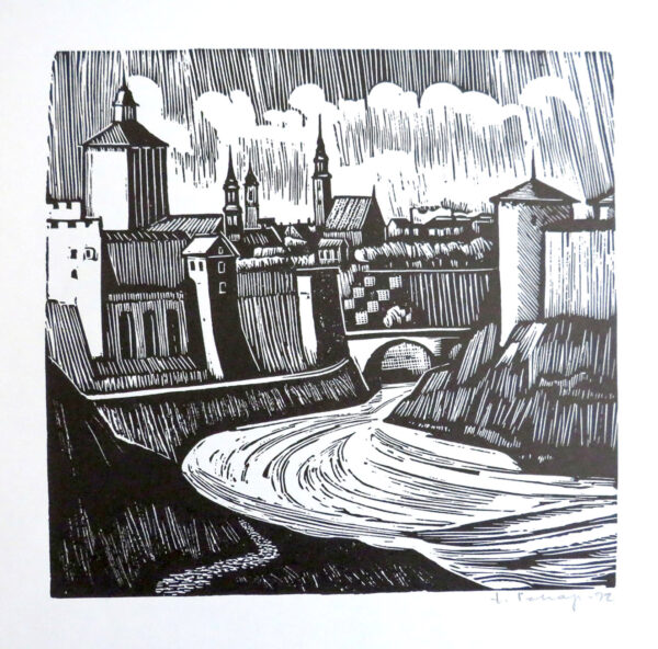 PEHAP, Erich Eesti Kunst Graafika Linool Linnavaade Väliseesti kunst