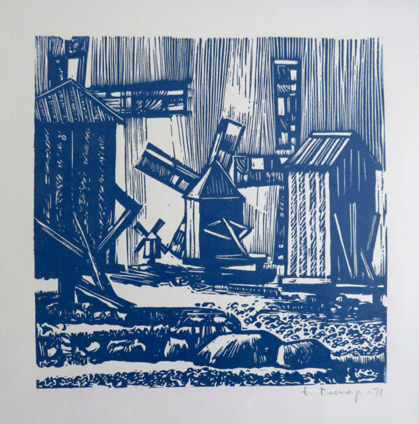 PEHAP, Erich Eesti Kunst Graafika Linool Talumotiiv Väliseesti kunst