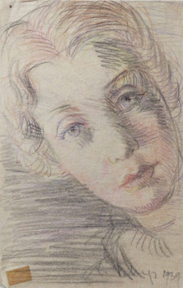 PEHAP, Erich Eesti Kunst Joonistus / pastell Pliiats Inimesed Väliseesti kunst