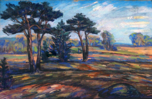 RIISMANN, Johannes Eesti Kunst Joonistus / pastell  Loodus Eesti klassikud