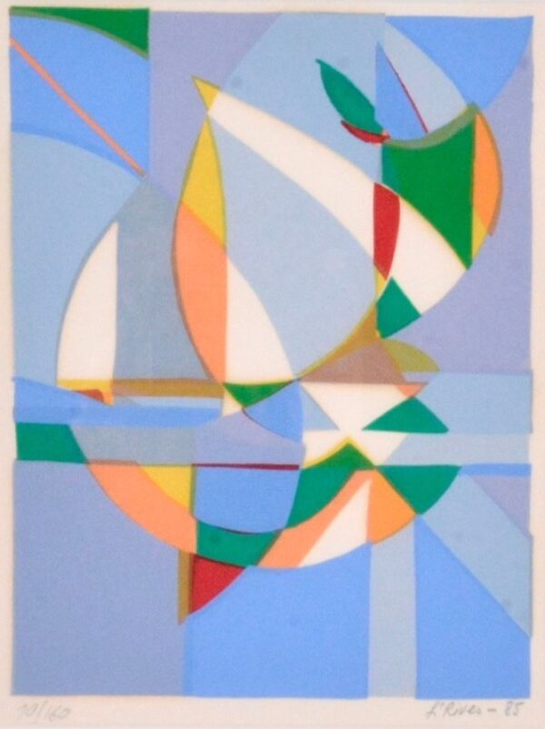 RIVES, Leida Eesti Kunst Graafika Serigraafia Abstraktsionism Väliseesti kunst