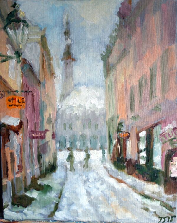 SEMJONOV, Juri Eesti Kunst Maal Õlimaal Linnavaade Kaasaegne kunst