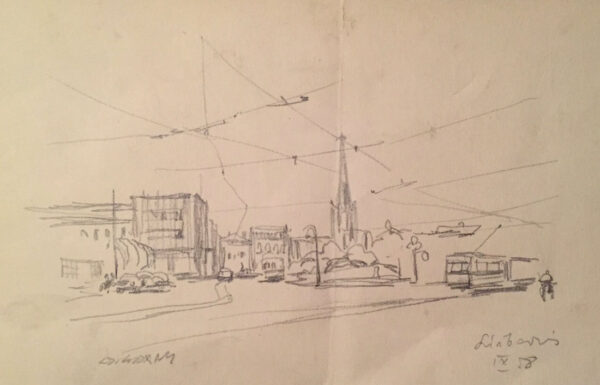 SOANS, Olev Eesti Kunst Joonistus / pastell  Reisimuljed Eesti klassikud