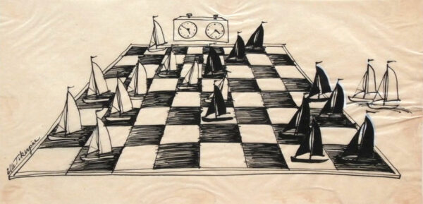 TIKERPÄE, Elle Eesti Kunst Joonistus / pastell Tušš Karikatuur Eesti klassikud