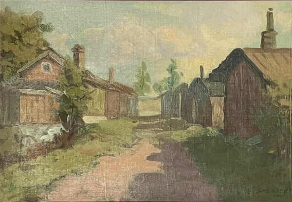 TUNDMATU Eesti Kunst Maal Õlimaal Linnavaade Eesti kunst