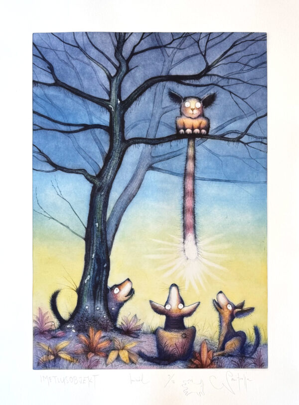 NAVITROLLA Eesti Kunst Graafika Kuivnõel Sümbolism Kaasaegne kunst